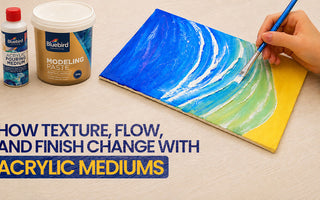 How Texture, Flow, and Finish Change with Acrylic Mediums