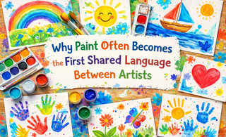 Why Paint Often Becomes the First Shared Language Between Artists