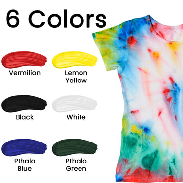 Fabric Paint 25 ml - Primary (Set of 6)