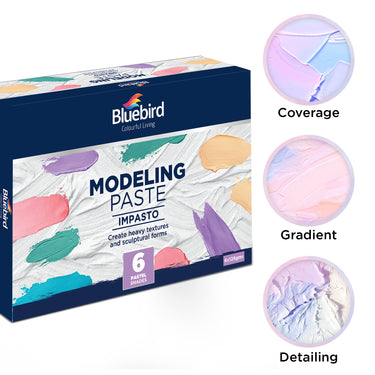 Colored Modeling Paste - Pastel Shades (150GM / 5.3 Oz - Set of 6)