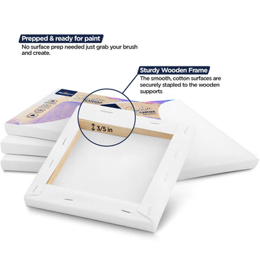 Bluebird Canvas Board - Set of 10 Multipack